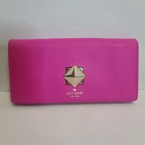 SUMMER SALE Kate Spade Hot Pink Cyndy Turn Lock Wallet NWOT
